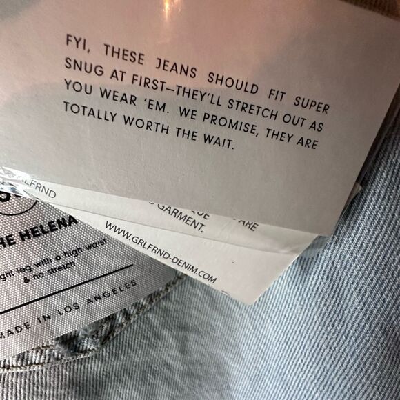 NWTs GRLFRND Helena Jeans in Jaggar Size 30 - Picture 9 of 14
